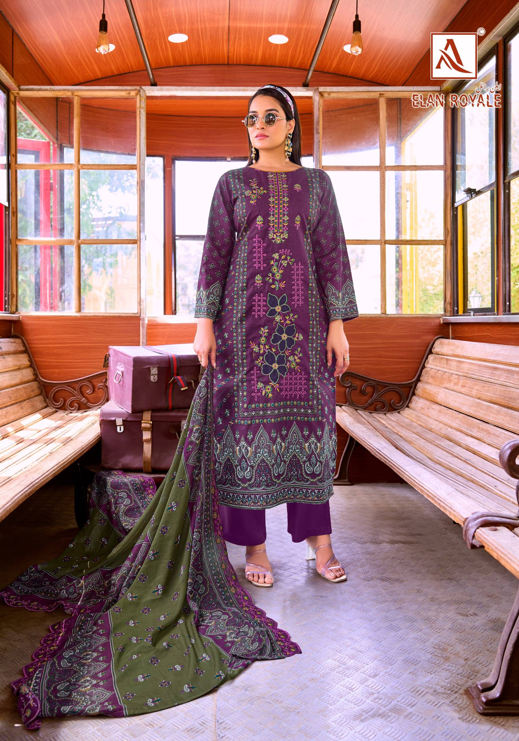 ELAN ROYALE By Alok Suit 01 To 08 Series Beautiful Festive Suits Stylish Fancy Colorful Casual Wear & Ethnic Wear Pure Cambric Cotton Print Dresses At Wholesale Price
